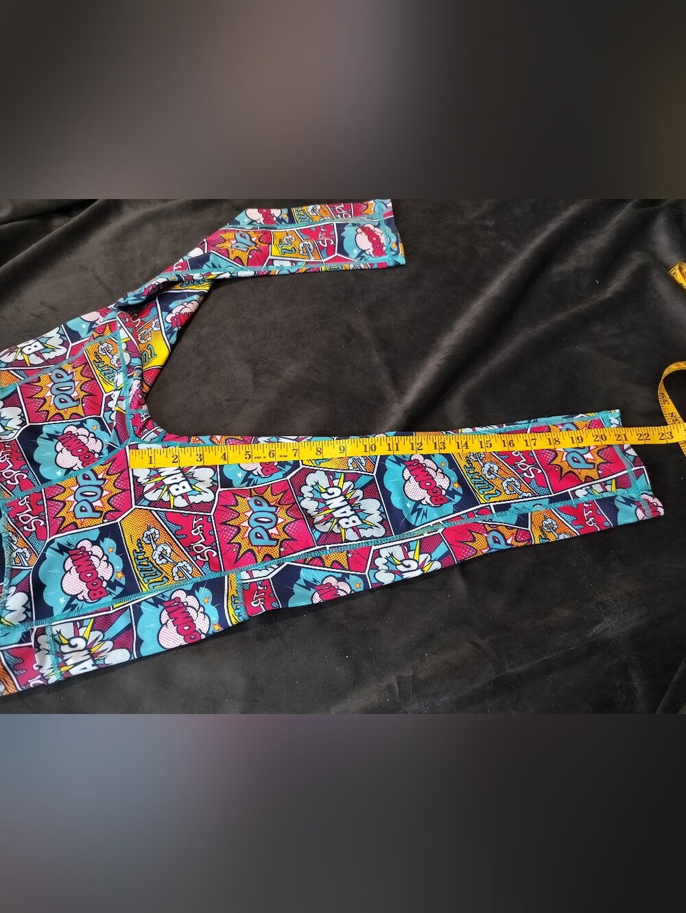 Constantly Varied Wear Workout Leggings Colorful Comic Book Print - Small - Picture 7 of 9